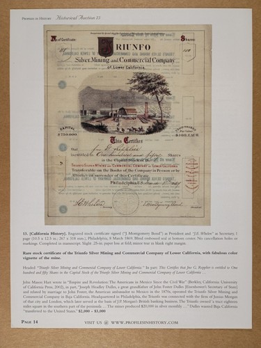 Triunfo silver mining company - silver,